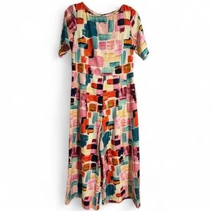 Traffic People Multicolor Abstract Jumpsuit